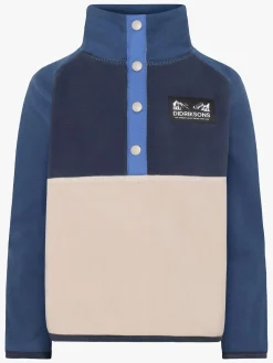 Fleecetøj|Didriksons Monte Fleecetrøje, Beach Beige Beige/Blå