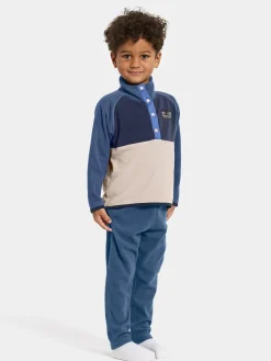 Fleecetøj|Didriksons Monte Fleecetrøje, Beach Beige Beige/Blå