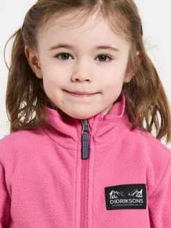 Fleecetøj|Didriksons Muskot  Vindtæt Vindtæt Fleecetrøje, Sweet Pink Lyserød