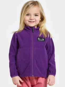 Fleecetøj|Didriksons Muskot  Vindtæt Vindtæt Fleecetrøje, Royal Purple Lilla