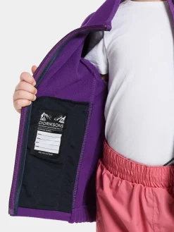 Fleecetøj|Didriksons Muskot  Vindtæt Vindtæt Fleecetrøje, Royal Purple Lilla