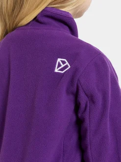 Fleecetøj|Didriksons Muskot  Vindtæt Vindtæt Fleecetrøje, Royal Purple Lilla