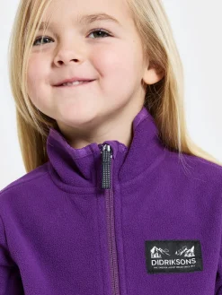 Fleecetøj|Didriksons Muskot  Vindtæt Vindtæt Fleecetrøje, Royal Purple Lilla