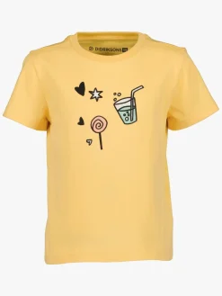 Overdele|Didriksons Mynta T-shirt, Creamy Yellow Flerfarvet/Gul