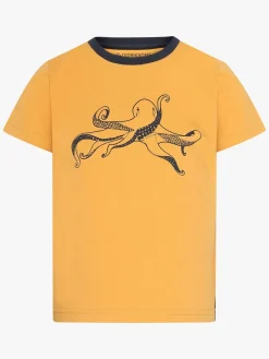 Børn Didriksons Overdele-Mynta T-shirt, Dark Pollen