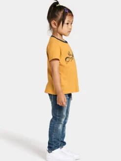 Børn Didriksons Overdele-Mynta T-shirt, Dark Pollen