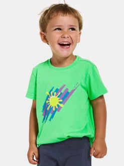 Overdele|Didriksons Mynta T-shirt, Frog Green Grøn/Flerfarvet