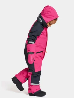 Overtøj|Didriksons Neptun Flyverdragt, True Pink Lyserød/Sort