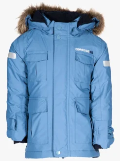 Vintertøj|Didriksons Nokosi Parka, Coldsmoke Blue Blå