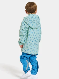 Overtøj|Didriksons Norma Skaljakke, Doodle Pale Mint Blå