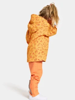 Overtøj|Didriksons Norma Skaljakke, Doodle Papaya Orange Orange/Lyserød