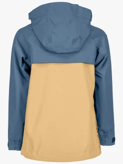 Overtøj|Didriksons Pi Anorak, Sandstorm Blå/Orange