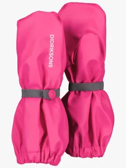 Regntøj|Tilbehør|Didriksons Pileglove Forede Regnvanter, True Pink Lyserød