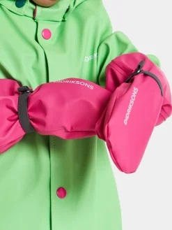 Regntøj|Tilbehør|Didriksons Pileglove Forede Regnvanter, True Pink Lyserød