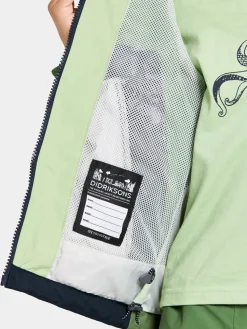 Overtøj|Didriksons Pilvi Skaljakke, Light Algae Green Grøn