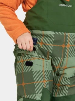 Vintertøj|Didriksons Polarbjörnen Overtræksbukser, Termos Pine Green Grøn/Orange
