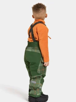 Vintertøj|Didriksons Polarbjörnen Overtræksbukser, Termos Pine Green Grøn/Orange