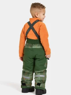 Vintertøj|Didriksons Polarbjörnen Overtræksbukser, Termos Pine Green Grøn/Orange