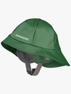 Regntøj|Tilbehør|Didriksons Regnhat, Pine Green Grøn