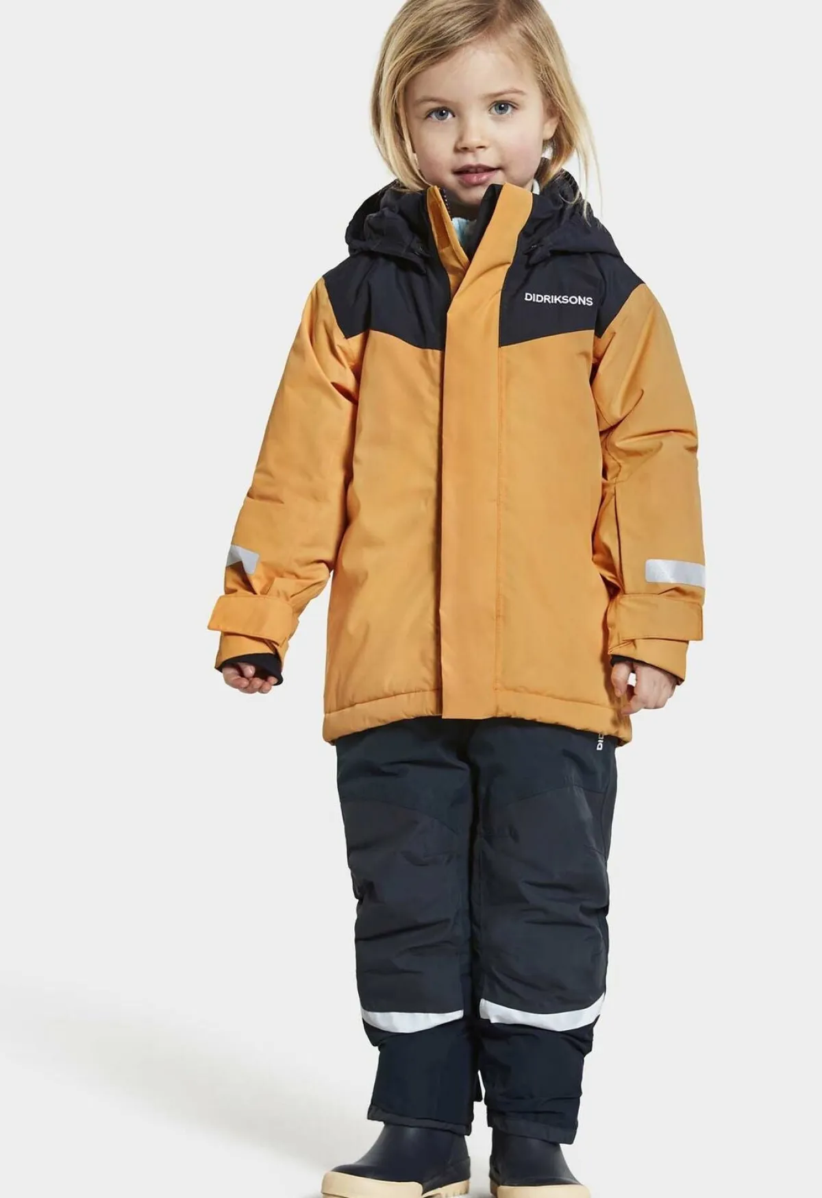 Børn Didriksons Vintertøj-Skare Skisæt, Fire Yellow