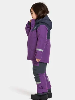 Vintertøj|Didriksons Skare Skisæt, Royal Purple Lilla/Sort