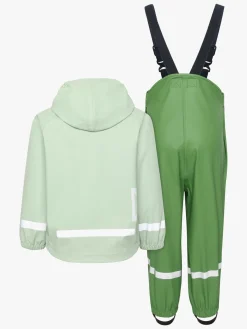 Regntøj|Didriksons Slaskeman Regnsæt, Light Algae Green