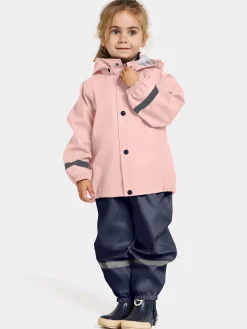 Børn Didriksons Regntøj-Slaskeman Regnsæt, Dusky Pink