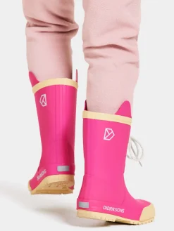 Gummistøvler|Didriksons Splashman Gummistøvler, Plastic Pink Lyserød/Hvid