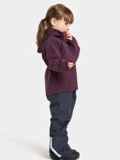 Børn Didriksons Overtøj-Troel Softshelljakke, Plumb