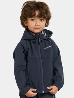 Overtøj|Didriksons Troel Softshelljakke, Navy Blå