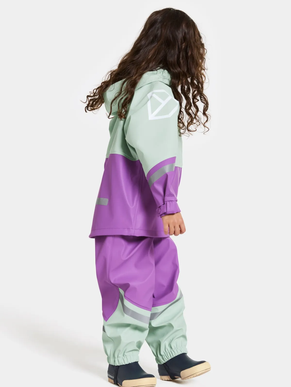 Børn Didriksons Regntøj-Waterman Regnsæt, Pale Mint