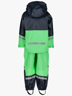 Regntøj|Didriksons Waterman Regnsæt, Navy Blå/Grøn