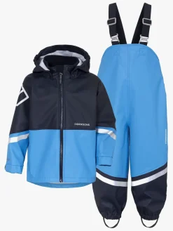 Regntøj|Didriksons Waterman Regnsæt, Sharp Blue Blå/Sort