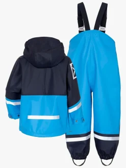 Regntøj|Didriksons Waterman Regnsæt, Sharp Blue Blå/Sort