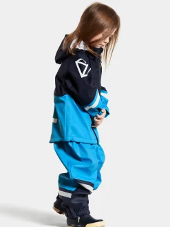 Regntøj|Didriksons Waterman Regnsæt, Sharp Blue Blå/Sort