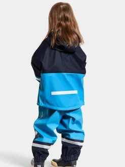 Regntøj|Didriksons Waterman Regnsæt, Sharp Blue Blå/Sort