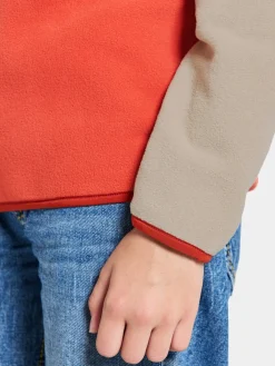 Fleecetøj|Didriksons Yokto Fleecetrøje, Light Mars Red Rød