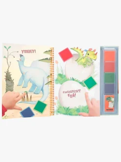 Kreativt Legetøj|DinoWorld Dino World Fingerprint Fun Malebog