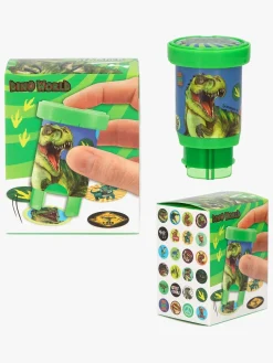 DinoWorld Kreativt Legetøj-Dino World Klistermærkestempel