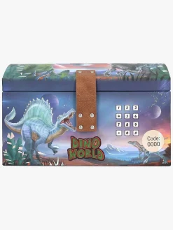 DinoWorld Legetøjsfigurer-Dino World Skattekiste med Kode & Musik