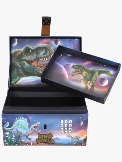 DinoWorld Legetøjsfigurer-Dino World Skattekiste med Kode & Musik