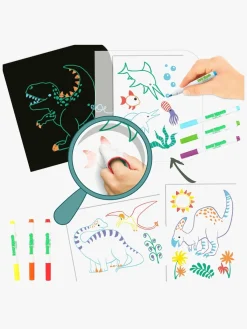 Kreativt Legetøj|DinoWorld Malebog Mal og Visk Ud