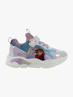 Børn DisneyFrozen Sneakers-Disney Frozen Blinkende Sneakers, Silver/Lilac