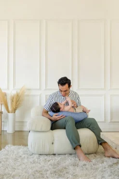 Amning|DockATot Ammepude, Indigo Chambray Blå