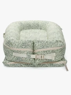 Børnesenge & Tilbehør|DockATot Deluxe+ Babynest, Willow Boughs Grøn/Hvid