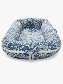 Børnesenge & Tilbehør|DockATot Deluxe+ Babynest, Pink & Rose Blå/Hvid