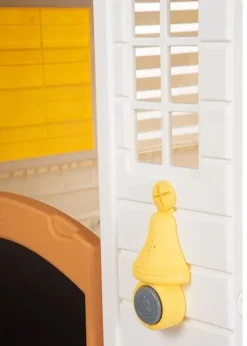 Udeleg|DOLU Garden Legehus med Hegn, Hvid