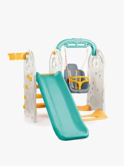 Udeleg|DOLU 4-i-1 Legestativ, Hvid/Blå