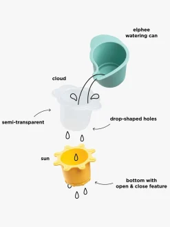 Vandlegetøj|DoneByDeer Done By Deer Badelegetøj & Stabeltårn Elphee, Colour Mix