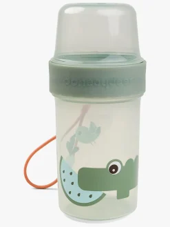 Spisetid|DoneByDeer Done By Deer Croco Snackbeholder & Flaske, Green